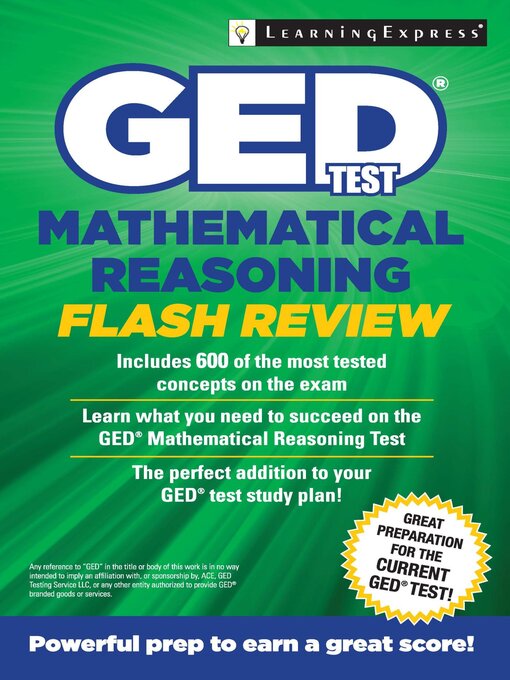Title details for GED Test Mathematics Flash Review by LearningExpress, LLC - Available